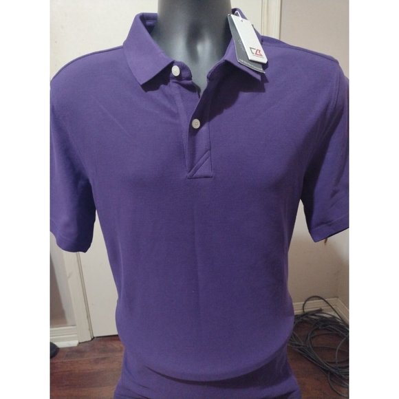 Cutter & Buck Other - NWT New Cutter & Buck CB Dry Tec Cotton Short Sleeve Polo Shirt Medium M Purple